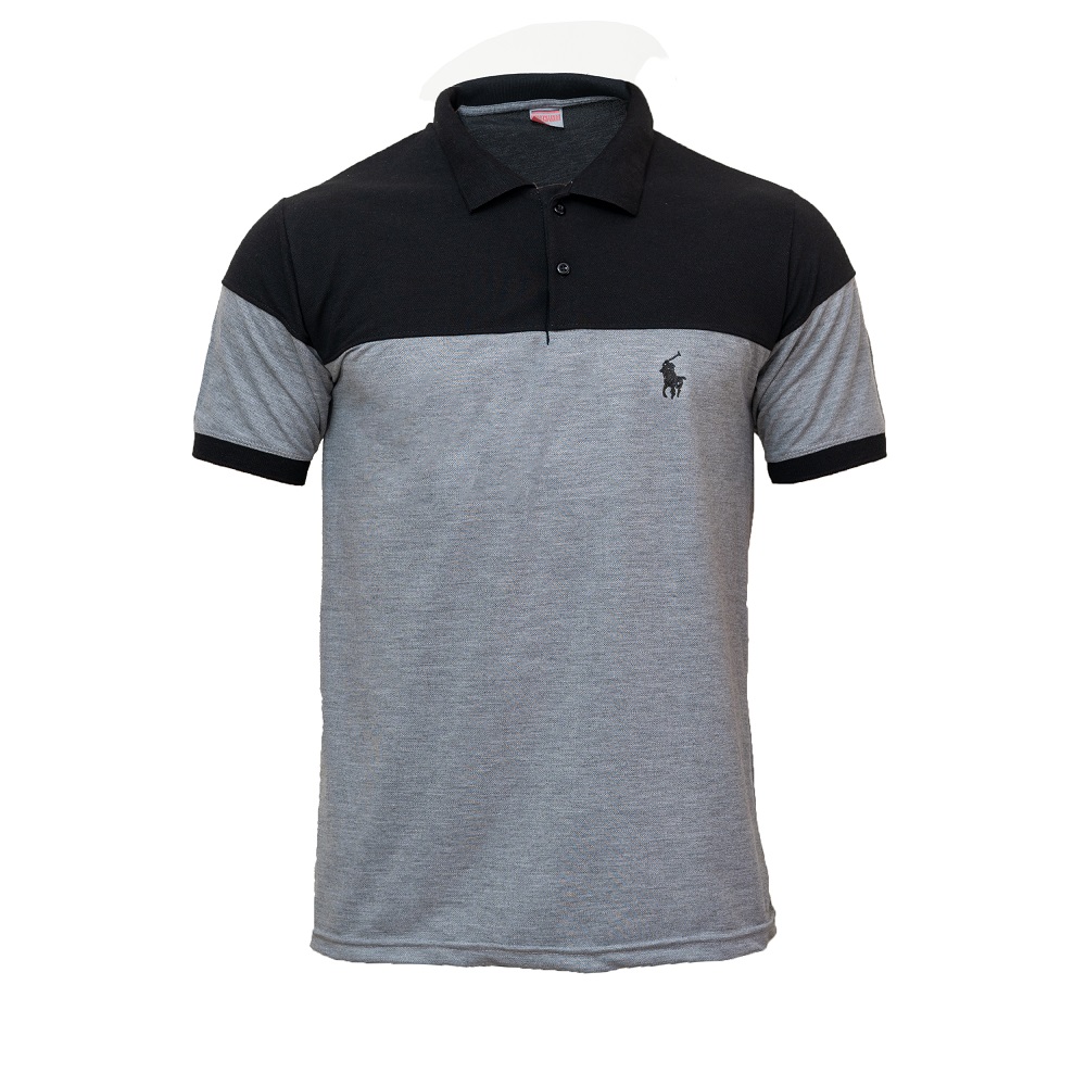 پولو شرت polo طوسی مشکی